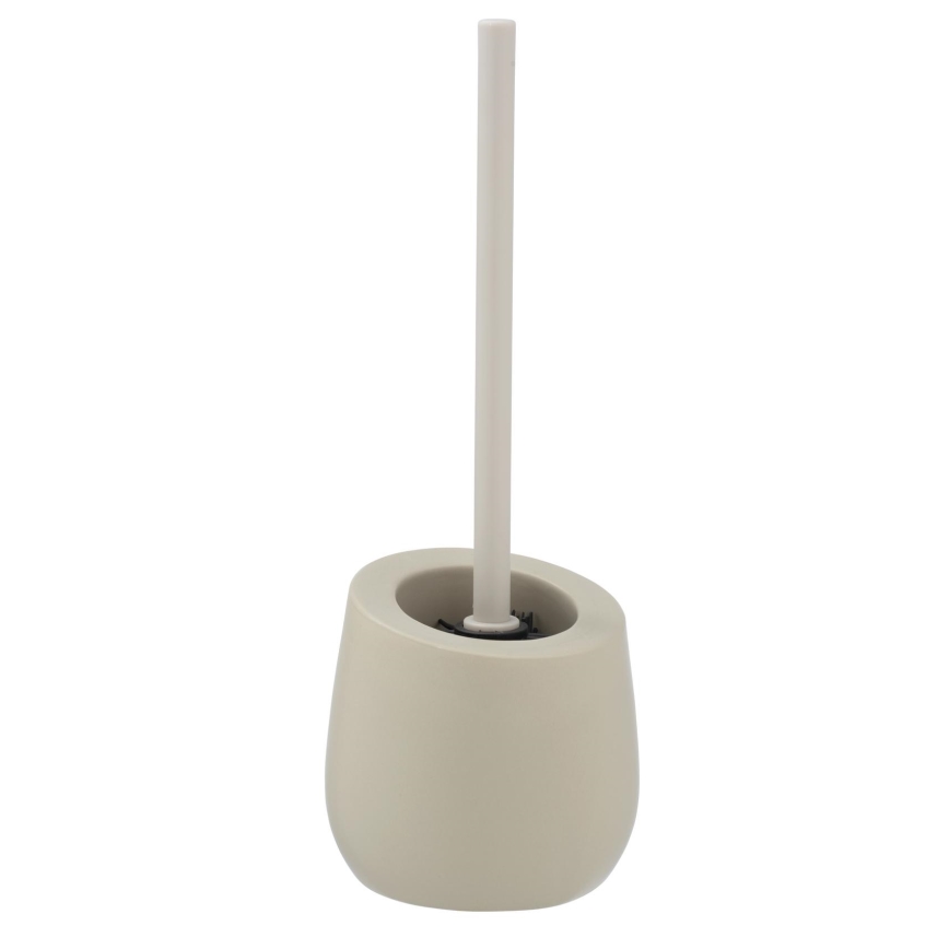 WENKO 24136100 - Escova para WC BADI 13,5 x 38 cm, bege