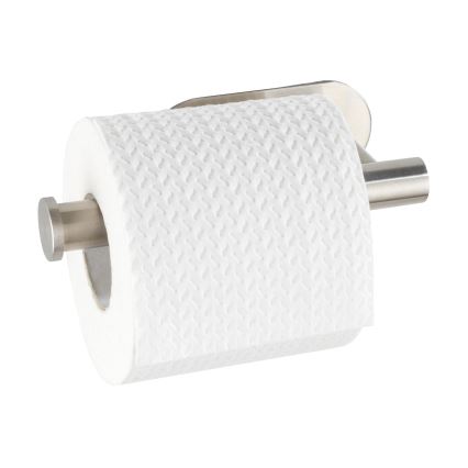 WENKO 24166100 - Suporte para papel higiénico TURBO-LOC OREA MATT 16x7 cm aço inoxidável/prateado