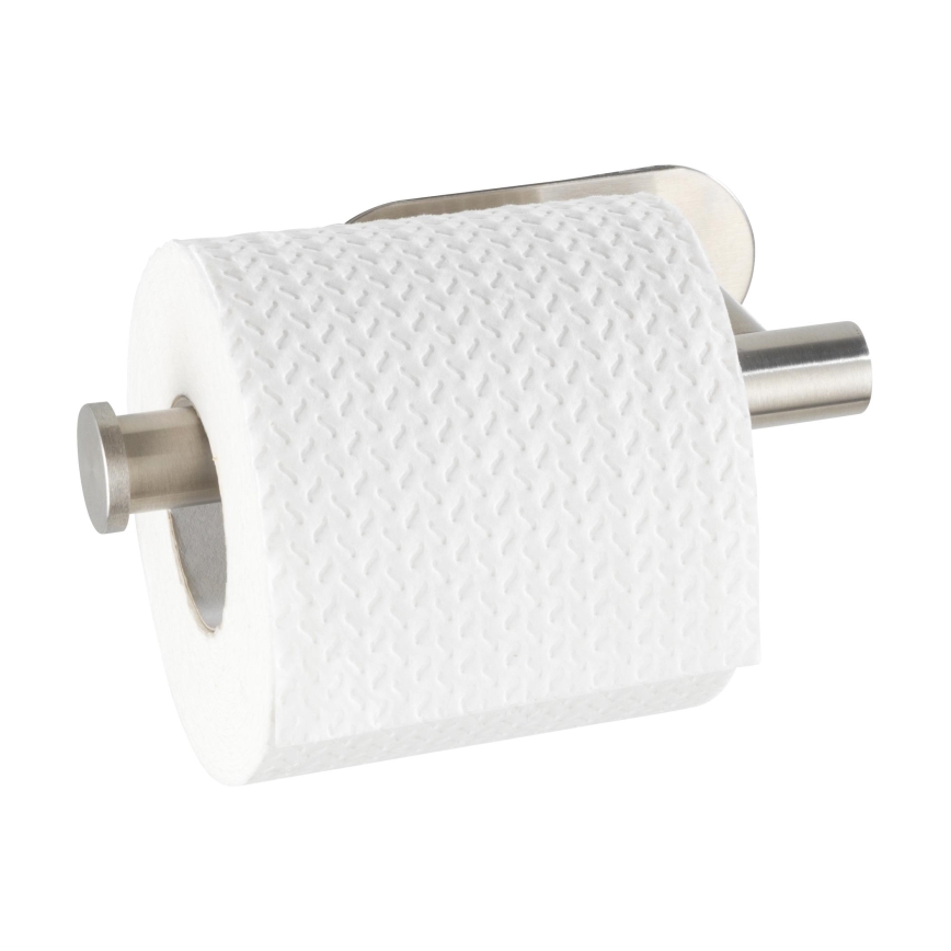 WENKO 24166100 - Suporte para papel higiénico TURBO-LOC OREA MATT 16x7 cm aço inoxidável/prateado
