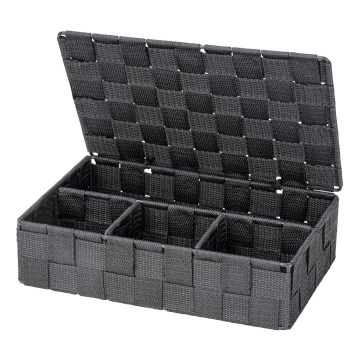WENKO 24223100 - Cesto ADRIA 26x17 cm cinzento/antracite