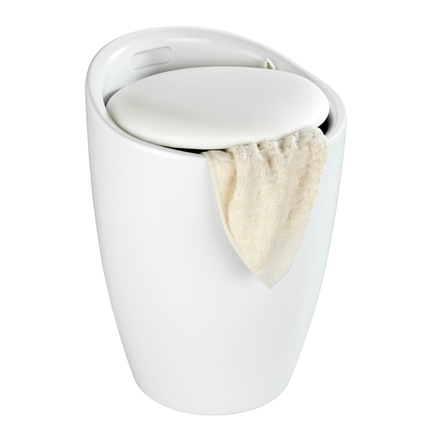 WENKO 24228100 - Banqueta CANDY 36x50,5 cm branca/preta