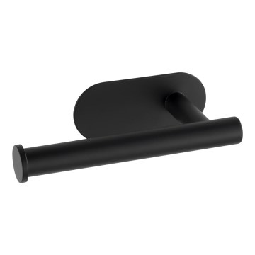 WENKO 24287100-Suporte para papel higiénico TURBO-LOC OREA BLACK 16x7 cm aço inoxidável/preto