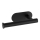 WENKO 24287100-Suporte para papel higiénico TURBO-LOC OREA BLACK 16x7 cm aço inoxidável/preto
