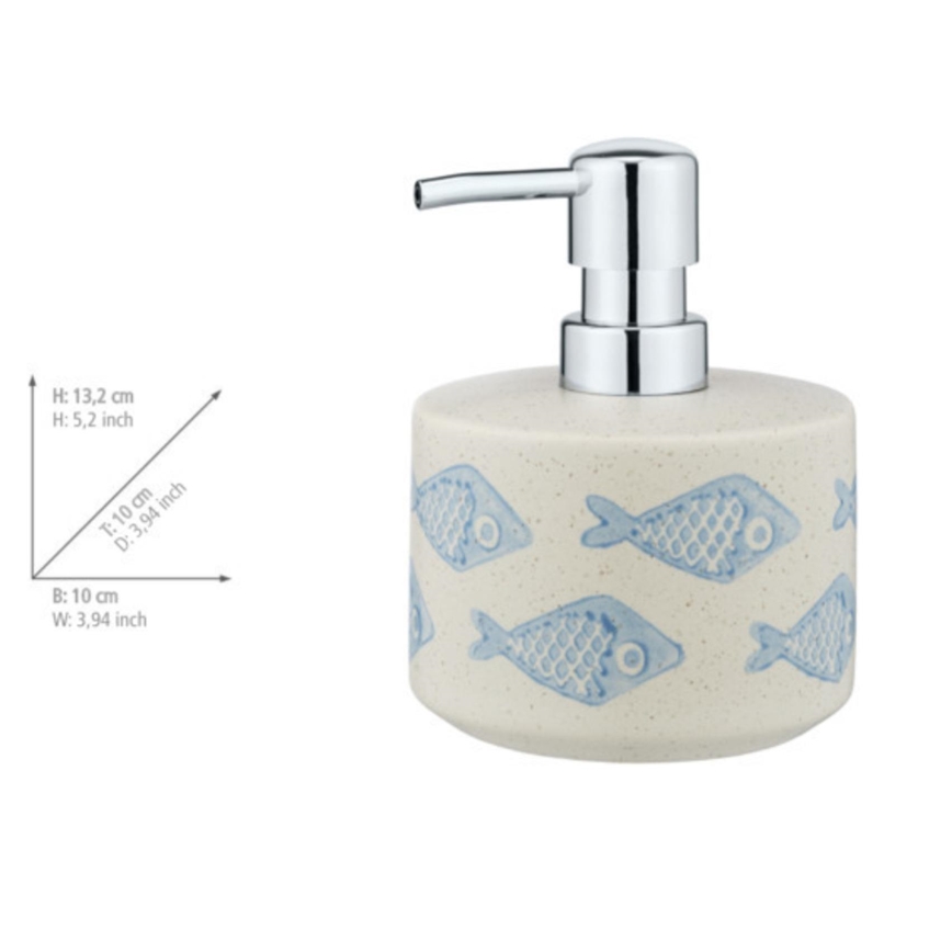WENKO 24311100 - Dispensador de sabão AQUAMARIN 475 ml bege