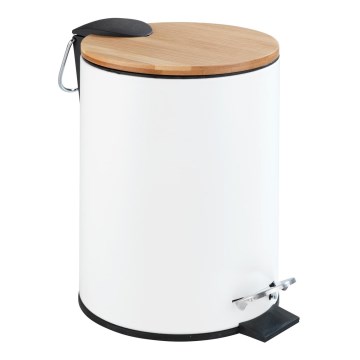 WENKO 24392100 - Cesto TORTONA 17x23,5 cm branco/castanho/preto