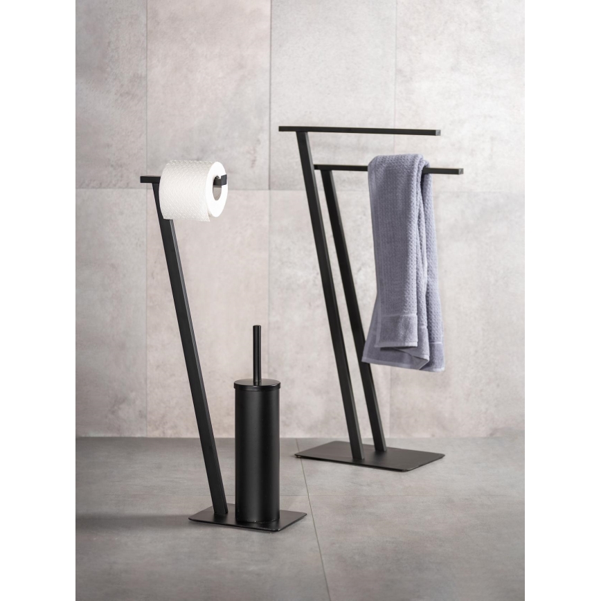 WENKO 24396100 - Suporte para toalhas LIRIO 20x40 cm preto