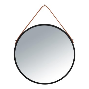 WENKO 24424100 - Espelho BORRONE 40 x 40 cm, preto/prateado