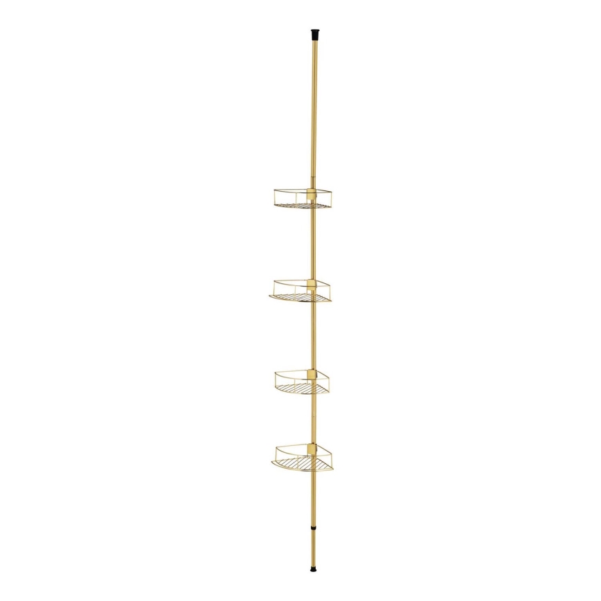 WENKO 24569100-Prateleira de canto DOLCEDO 31x275 cm dourada