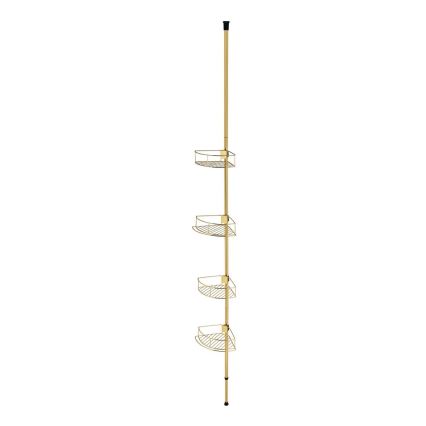 WENKO 24569100-Prateleira de canto DOLCEDO 31x275 cm dourada