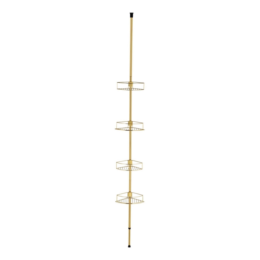 WENKO 24569100-Prateleira de canto DOLCEDO 31x275 cm dourada