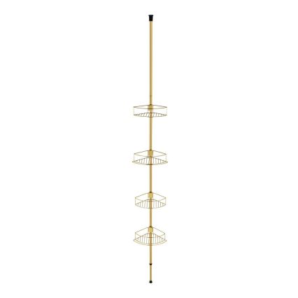 WENKO 24569100-Prateleira de canto DOLCEDO 31x275 cm dourada
