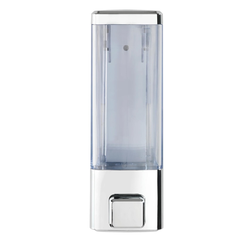 WENKO 24593100-Dispensador de sabão ISTRES 320 ml, cromado brilhante/transparente