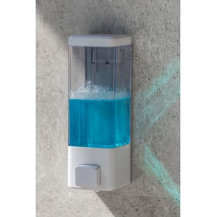 WENKO 24594100-Dispensador de sabão ISTRES 320 ml branco/transparente