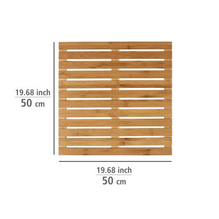 WENKO 24610100 - Tapete BAMBUSA 50x50 cm castanho
