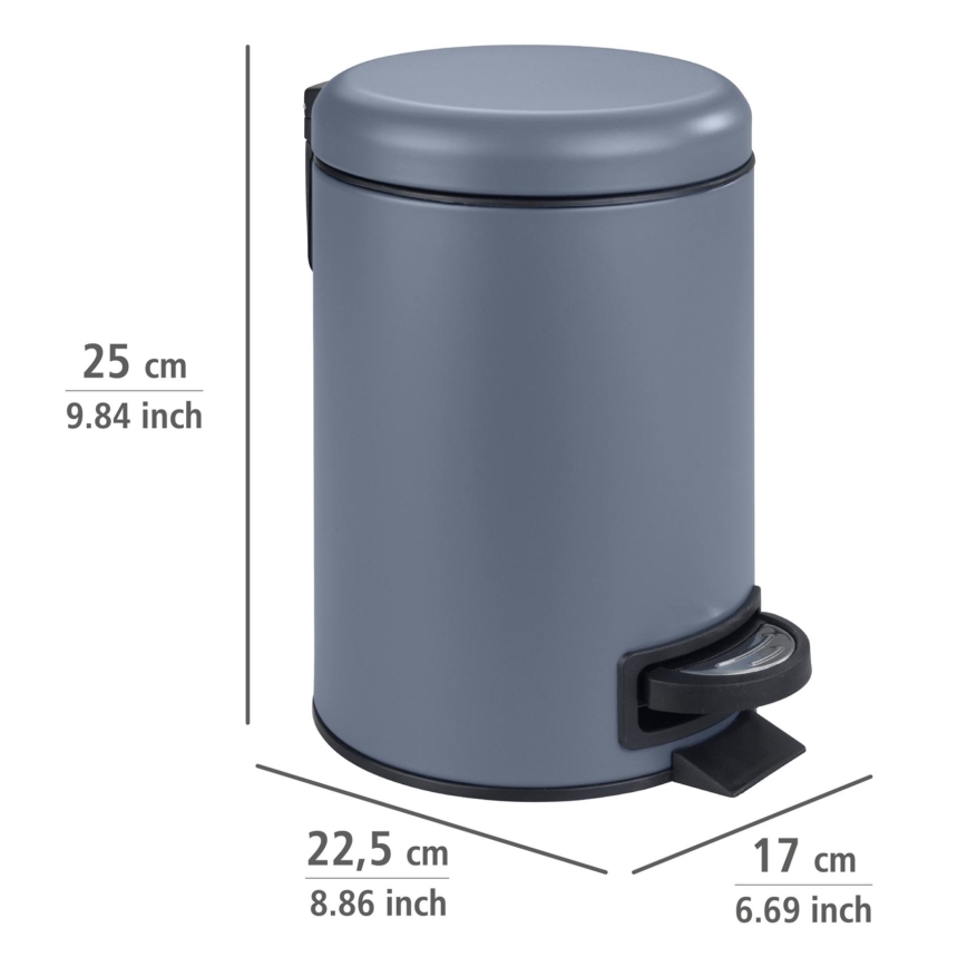 WENKO 24635100 - Cesto LEMAN 17x25 cm azul/preto