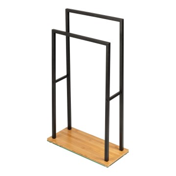 WENKO 24752100 - Toalheiro BAMBUSA 46x80 cm preto/castanho