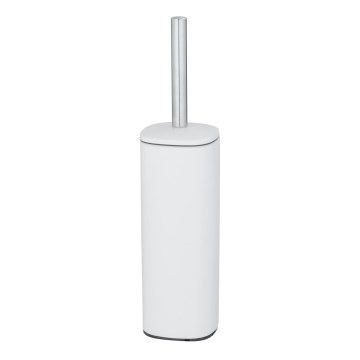 WENKO 24776100 - Escova de WC ALASSIO 9,3x39,2 cm inox/branco