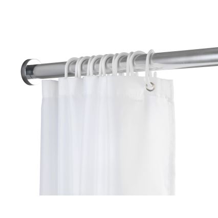 WENKO 24888100 - Barra de duche LUZ 185 x 2,8 cm, em aço inoxidável com acabamento cromado brilhante