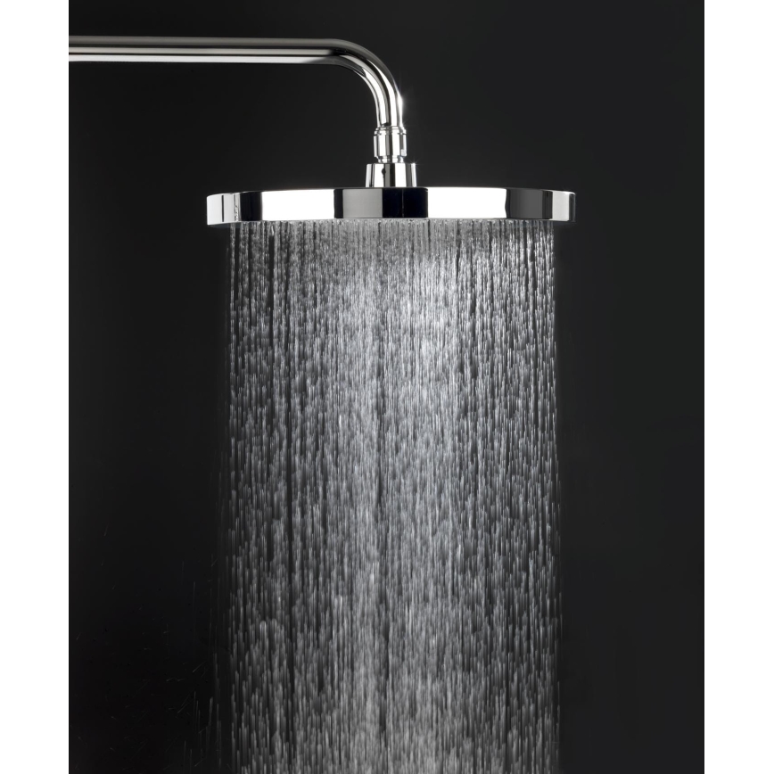 WENKO 24910100 - Cabeça de duche SOFTWATER 26x26 cm cromado brilhante/preto