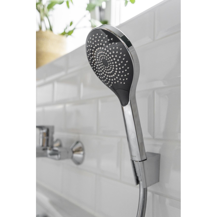 WENKO 24921100 - Cabeça de duche WATERSAVING SYSTEM 12x12 cm cromado brilhante/cinzento