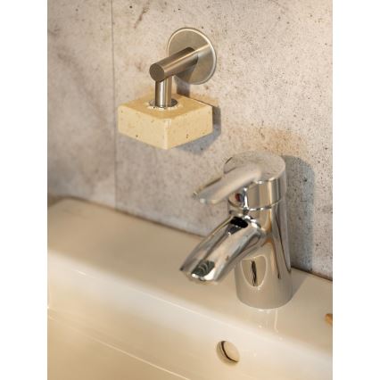 WENKO 24971100-Suporte para sabonete TURBO-LOC 4,5x7 cm prateado