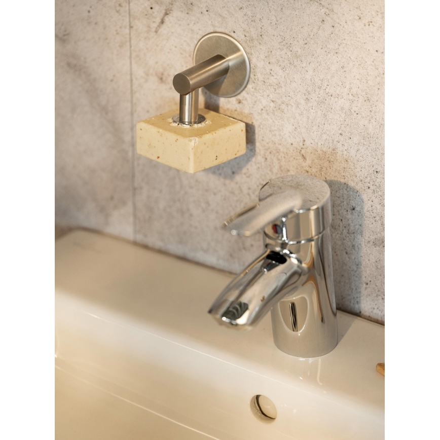 WENKO 24971100-Suporte para sabonete TURBO-LOC 4,5x7 cm prateado