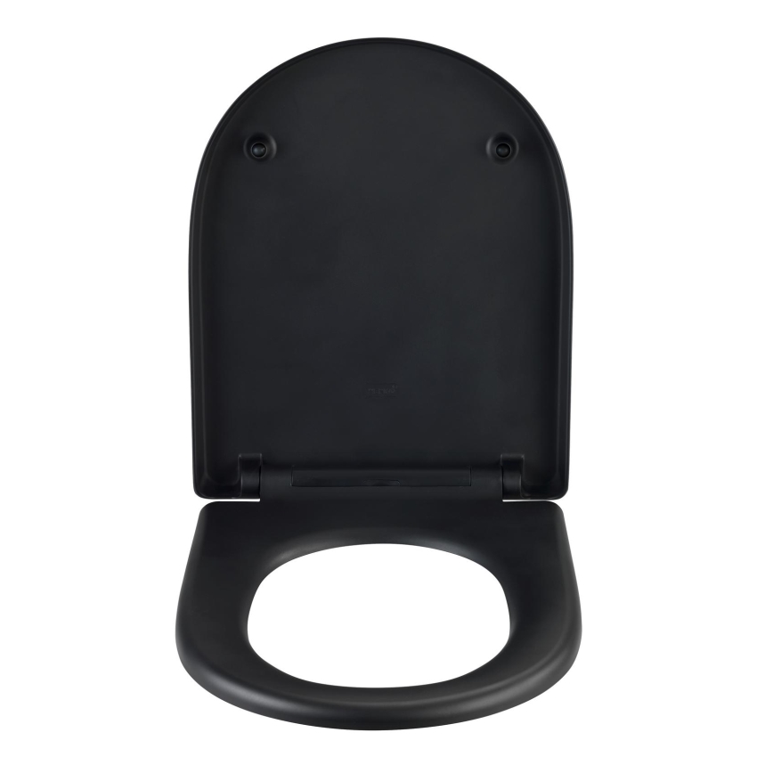 WENKO 24989100-WC Assento de sanita EXCLUSIVE 36,5x45 cm preto/prateado