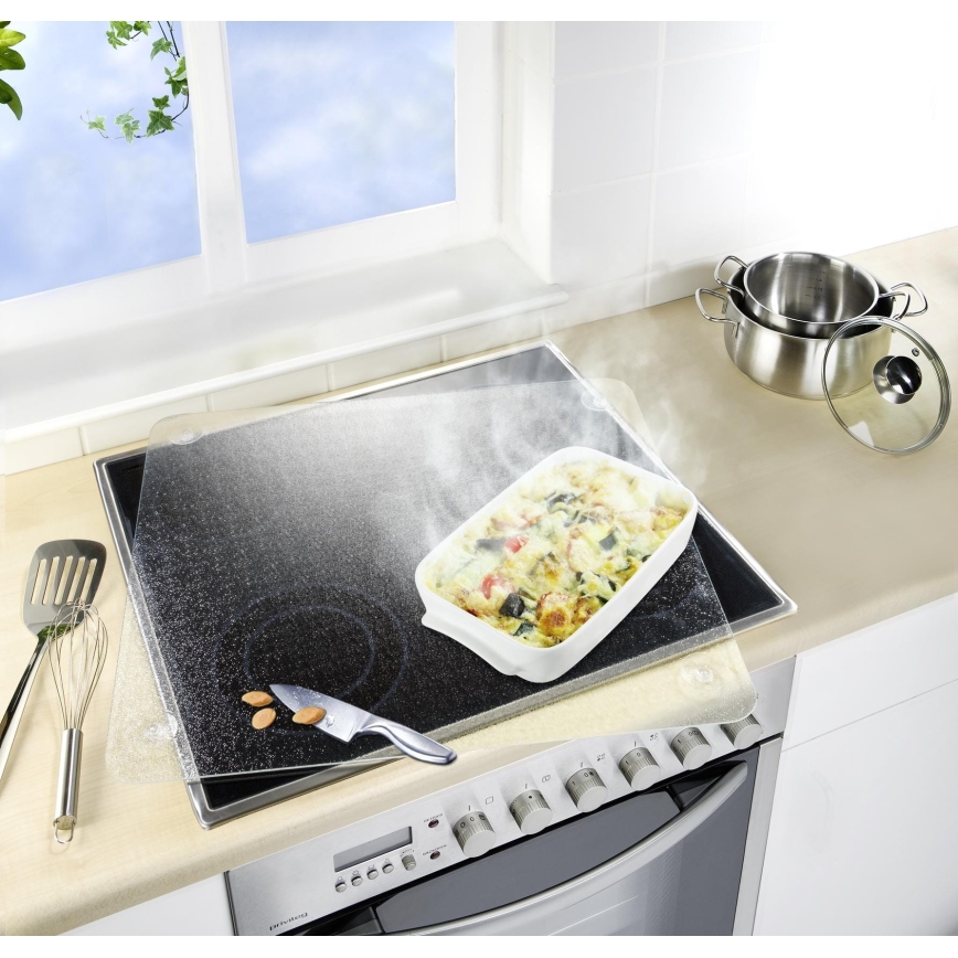 WENKO 2511910800 - Placa protetora 50x56 cm transparente/cinzenta