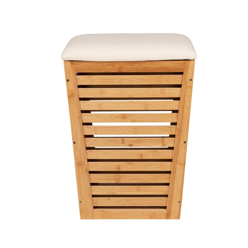 WENKO 25143100 - Cesto para roupa BAMBUSA 40x56 cm castanho