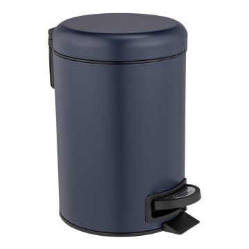 WENKO 25153100 - Cesto do lixo LEMAN 17x25 cm azul/preto
