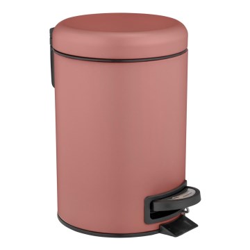 WENKO 25155100 - Cesto do lixo LEMAN 17x25 cm rosa/preto