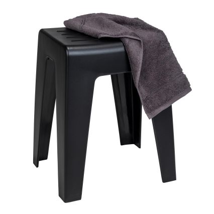 WENKO 25156100 - Banco KUMBA 38x47 cm preto