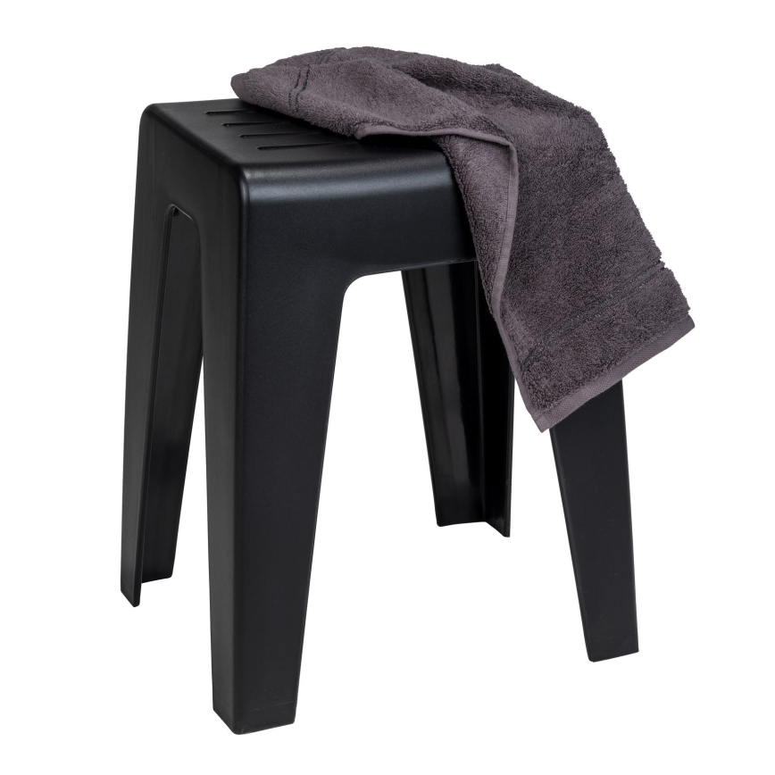 WENKO 25156100 - Banco KUMBA 38x47 cm preto