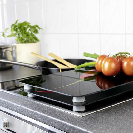 WENKO 2521380100 - Tampa para placa de cozinha 30x52 cm multicolorida/cinzenta/transparente