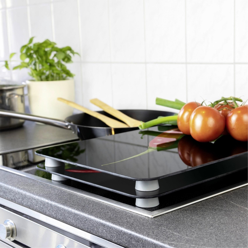 WENKO 2521380100 - Tampa para placa de cozinha 30x52 cm multicolorida/cinzenta/transparente