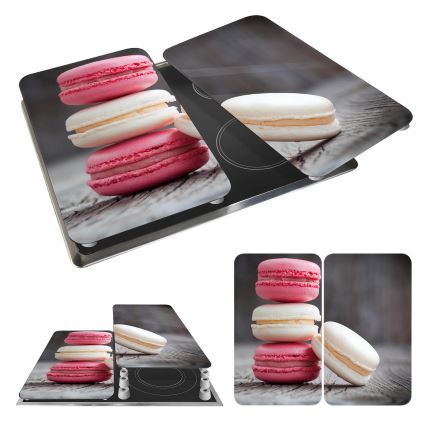 WENKO 2521496100 - Tampa para placa de cozinha 52x30 cm multicolorida/cinzenta/transparente