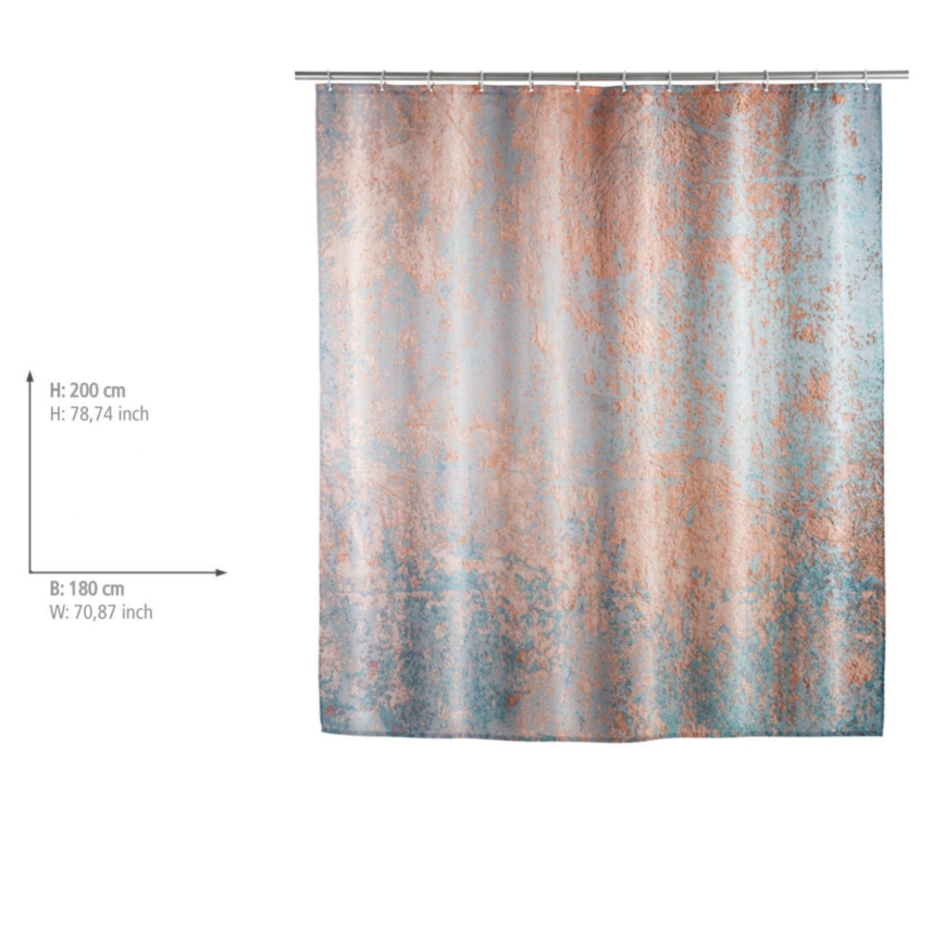 WENKO 25239100 - Cortina de duche AGATE 180x200 cm multicolorida