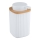 WENKO 25294100 - Dispensador de sabão ROTELLO 8,9x12,7 cm branco/castanho
