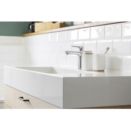 WENKO 25294100 - Dispensador de sabão ROTELLO 8,9x12,7 cm branco/castanho