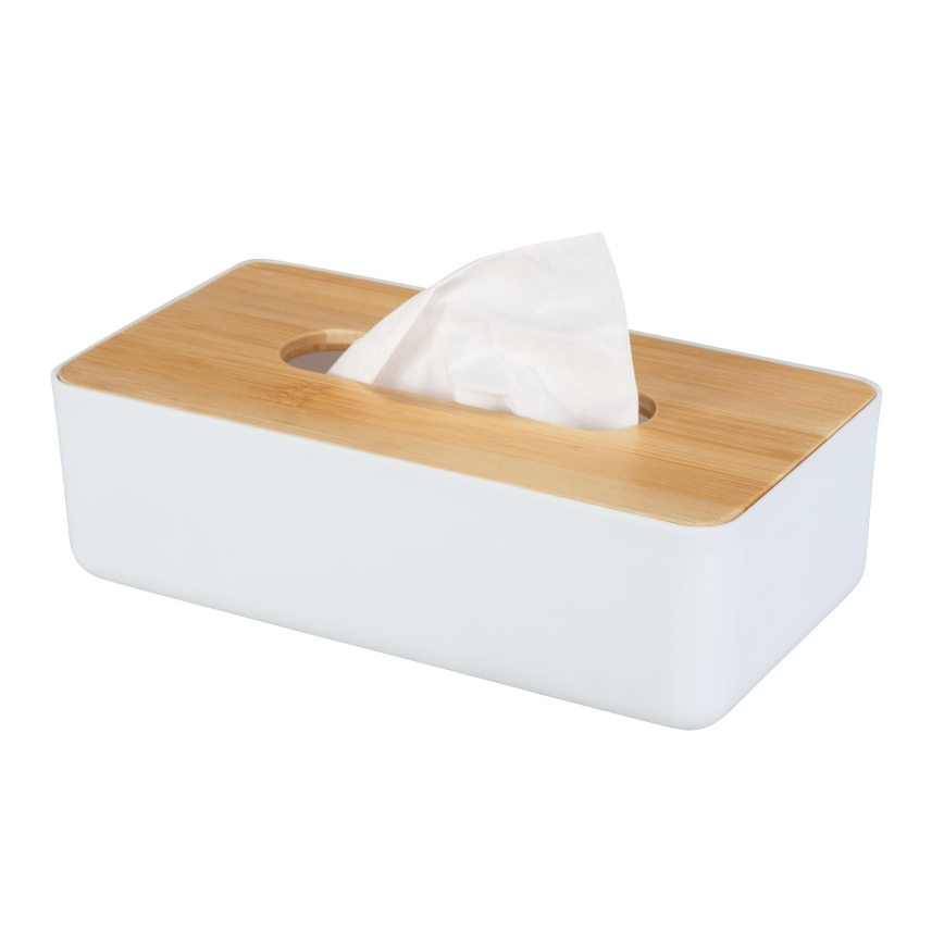 WENKO 25318100 - Caixa para cosméticos ROTELLO 24x12,7 cm branca/castanha