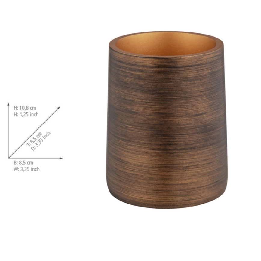 WENKO 25351100 - Copo PALENA 8,5x10,8 cm bronze