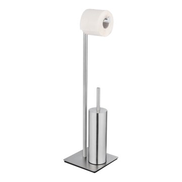 WENKO 25378100 - Escova de WC RECCO 20 x 71,5 cm, acabamento acetinado