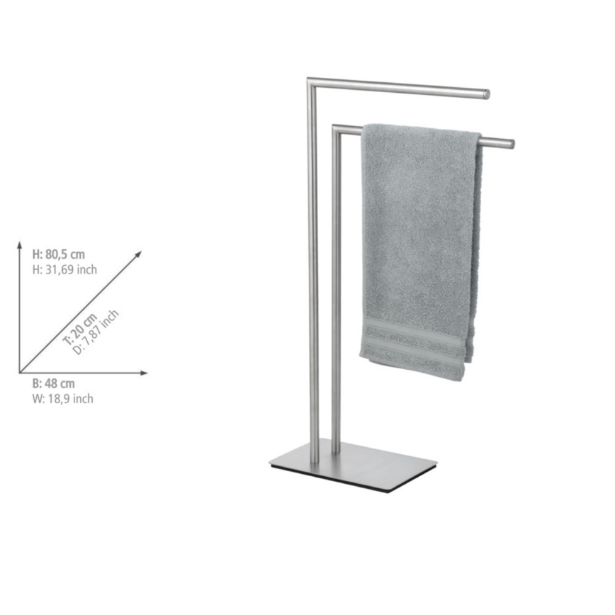 WENKO 25379100 - Toalheiro de pé RECCO 48x80,5 cm acetinado