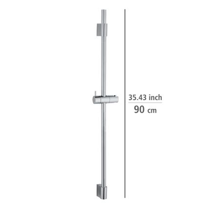 WENKO 25468100 - Barra de duche CLASSIC 90 cm cromado brilhante
