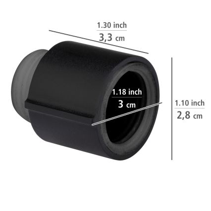 WENKO 25481100 – Regulador para Sistema de Poupança de Água 12,7 mm preto