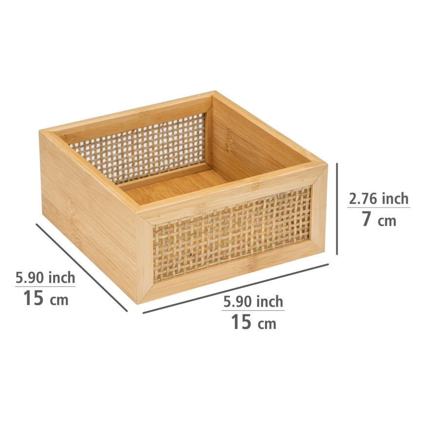 WENKO 25601100 - Bandeja para banheira ALLEGRE 15x7 cm castanha