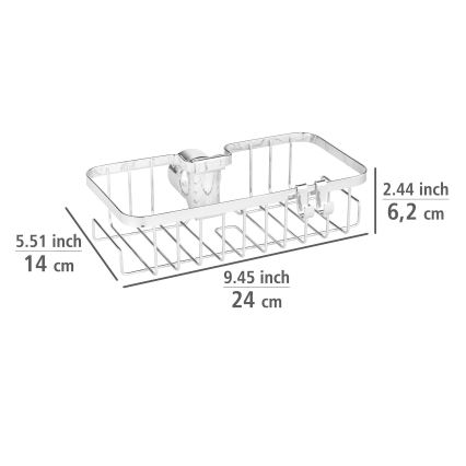 WENKO 25678100 - Cesto FLORESTA 24x14 cm prateado
