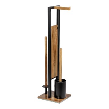 WENKO 25784100 - Conjunto WC RIVALTA 18x70 cm castanho/preto