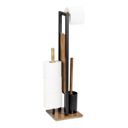 WENKO 25784100 - Conjunto WC RIVALTA 18x70 cm castanho/preto