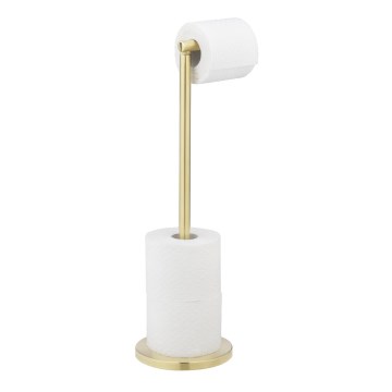 WENKO 25791100 - Suporte para papel higiénico 21x55 cm dourado/prateado